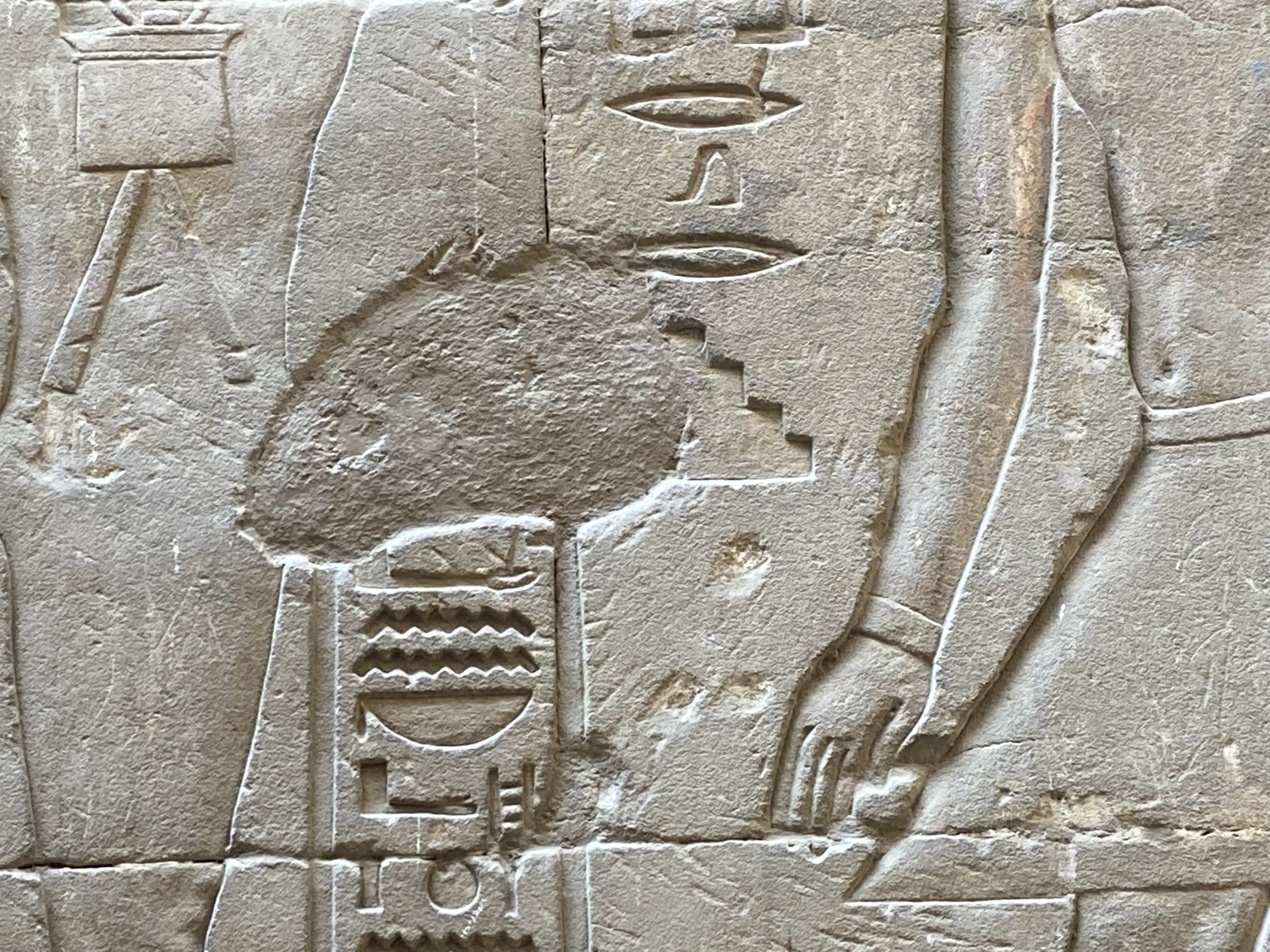 Carved temple stonework in Luxor, visited on the private Karnak and Luxor Temples tour