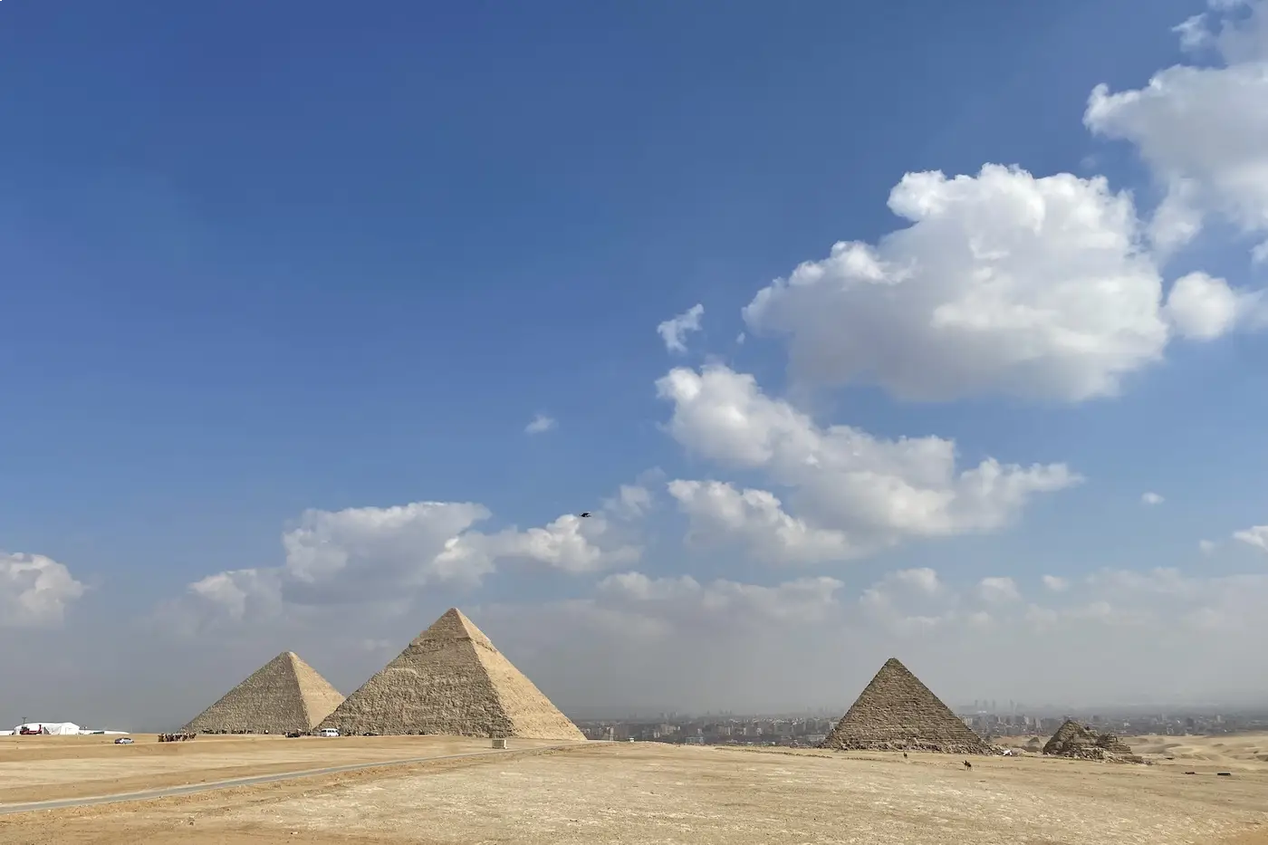 The pyramids of Giza on a private luxury Egypt tour with an Egypt Luxury Trips guide