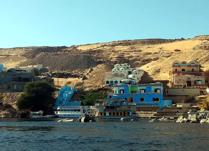 Nubian Village by Motorboat